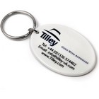 Keyring 50mm Oval - UK Made - Recycled