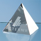 6.5cm Optical Crystal 4 Sided Pyramid