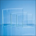 17.5cm X 23cm X 5mm Jade Glass Bevelled Crescent