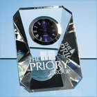 7cm Optical Crystal Wedge Clock