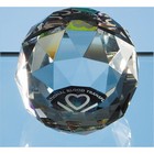 5cm Coloured Optical Crystal Facet Ball