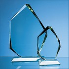 25cm X 19mm Jade Glass Facetted Ice Peak Award