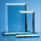 20cm X 19mm Jade Glass Mitred Rectangle Award