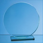 20cm X 12mm Jade Glass Circle Award