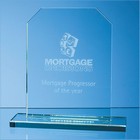 20.5cm X 12mm Jade Glass Honour Award