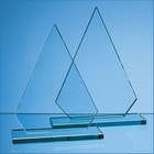 23cm X 12mm Jade Glass Peak Award