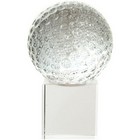50mm Two Piece Golf Ball Trophy on Clear Base