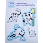 A7 size Sheet of Bespoke shaped stickers