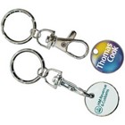 Printed Trolley Coin Keyring