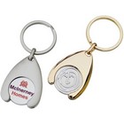 Enamel Wishbone Trolley Coin Keyring