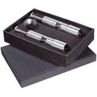 Helix pepper and salt push mill set
