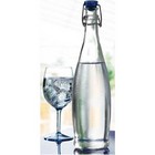 Large Flip Top Bottle with Blue Stopper