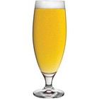 Stemmed beer glass bulk packed