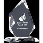 Medium optical crystal trophy prism