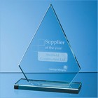 19cm X 12mm Jade Glass Peak Award