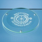 10cm Jade Glass Round Coaster