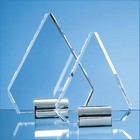 21.5cm Optical Crystal Diamond Mounted On A Chrome Stand