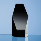 12.5cm Onyx Black Optic Hexagon Award