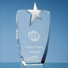 19.5cm Optical Crystal Oval Award