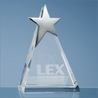 15cm Optical Crystal Triangle Award