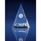 Crystal Pyramid Paperweight - 3d engraved