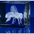 Crystal Cube Paperweight- 3D engraved