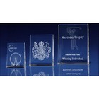 Crystal Tapered Portrait Paperweight -3D engraved