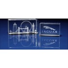 Crystal Rectangle Paperweight -3D engraved