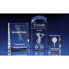 Crystal Golf Paperweight -3D engraved
