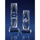 Crystal Faceted President Award -3D Laser engraved