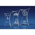Crystal Trophy Award - 3D engraved