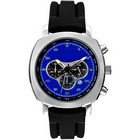 Chronograph watch with leather strap