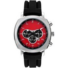 Chronograph watch with leather strap