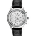 Chronograph watch with leather strap
