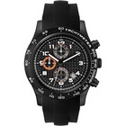 Chronograph watch with dome lens