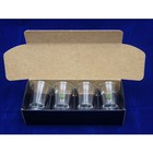4 x flared top tot glasses